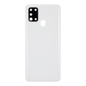 Back Cover With Camera Lens Compatible for Samsung Galaxy A21S (A217 / 2020) - White